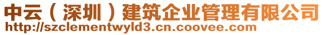 中云（深圳）建筑企業(yè)管理有限公司