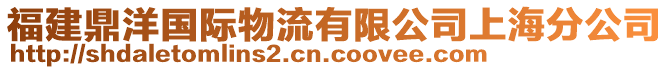 福建鼎洋國(guó)際物流有限公司上海分公司