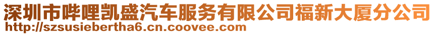 深圳市嗶哩凱盛汽車服務有限公司福新大廈分公司