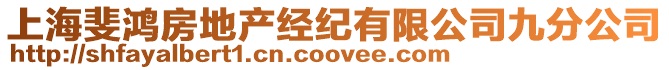 上海斐鴻房地產經紀有限公司九分公司
