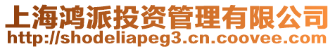 上海鴻派投資管理有限公司