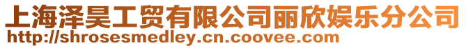 上海澤昊工貿有限公司麗欣娛樂分公司