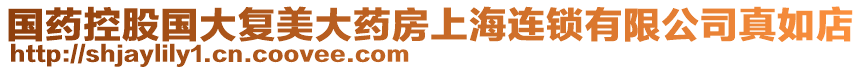國(guó)藥控股國(guó)大復(fù)美大藥房上海連鎖有限公司真如店