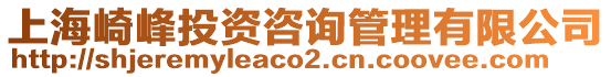 上海崎峰投資咨詢管理有限公司