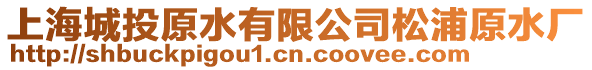 上海城投原水有限公司松浦原水廠