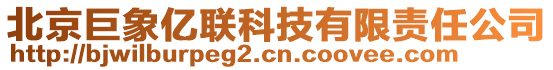 北京巨象億聯科技有限責任公司