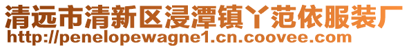 清遠(yuǎn)市清新區(qū)浸潭鎮(zhèn)丫范依服裝廠