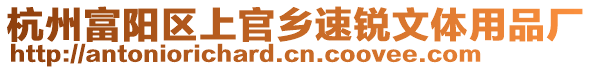 杭州富陽區上官鄉速銳文體用品廠