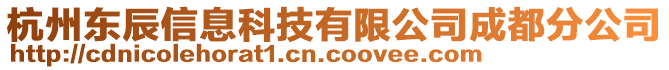 杭州東辰信息科技有限公司成都分公司