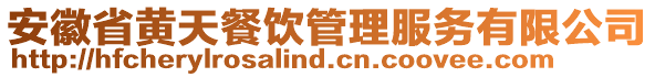 安徽省黃天餐飲管理服務有限公司