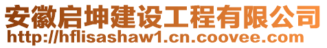 安徽啟坤建設工程有限公司