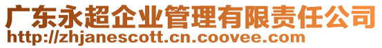 廣東永超企業(yè)管理有限責任公司