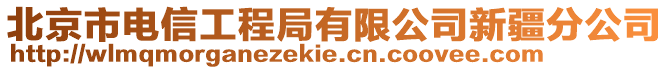 北京市電信工程局有限公司新疆分公司