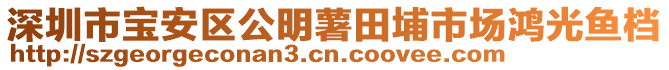 深圳市寶安區公明薯田埔市場鴻光魚檔