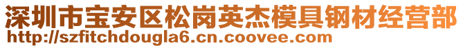 深圳市寶安區(qū)松崗英杰模具鋼材經(jīng)營部