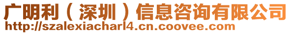 廣明利(深圳)信息咨詢有限公司