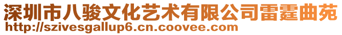深圳市八駿文化藝術(shù)有限公司雷霆曲苑