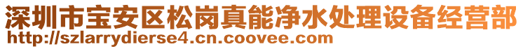 深圳市寶安區松崗真能凈水處理設備經營部