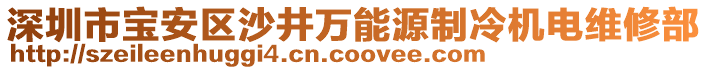 深圳市寶安區沙井萬能源制冷機電維修部