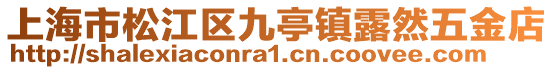 上海市松江區九亭鎮露然五金店