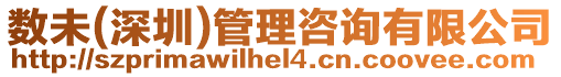 數未(深圳)管理咨詢有限公司
