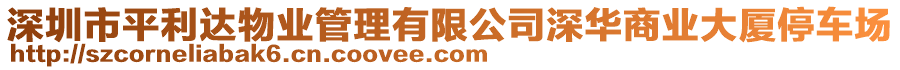 深圳市平利達(dá)物業(yè)管理有限公司深華商業(yè)大廈停車場