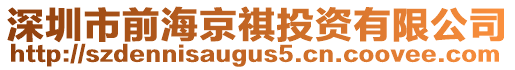 深圳市前海京祺投資有限公司