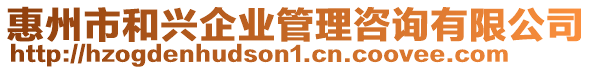 惠州市和興企業(yè)管理咨詢有限公司