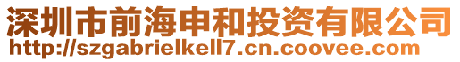 深圳市前海申和投資有限公司