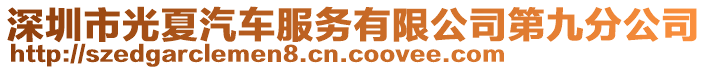 深圳市光夏汽車(chē)服務(wù)有限公司第九分公司