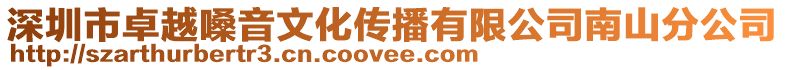 深圳市卓越嗓音文化傳播有限公司南山分公司
