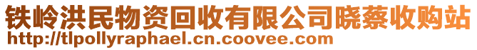 鐵嶺洪民物資回收有限公司曉蔡收購站