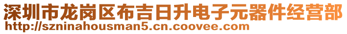 深圳市龍崗區布吉日升電子元器件經營部