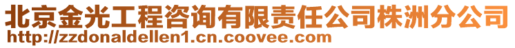北京金光工程咨詢有限責任公司株洲分公司