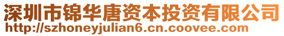 深圳市錦華唐資本投資有限公司
