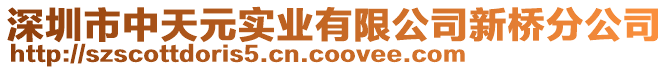 深圳市中天元實業(yè)有限公司新橋分公司