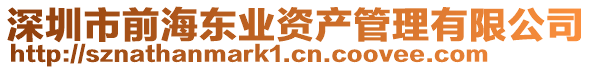 深圳市前海東業資產管理有限公司