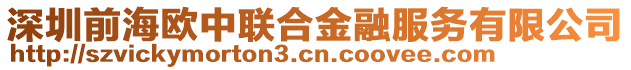 深圳前海歐中聯合金融服務有限公司