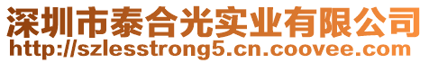 深圳市泰合光實業有限公司