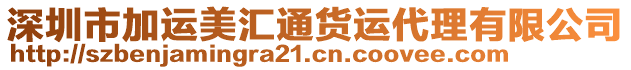 深圳市加運美匯通貨運代理有限公司