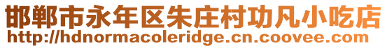 邯鄲市永年區(qū)朱莊村功凡小吃店