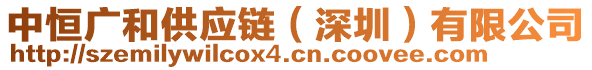 中恒廣和供應(yīng)鏈(深圳)有限公司