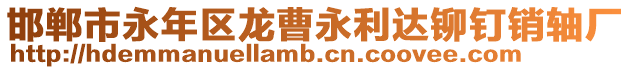 邯鄲市永年區龍曹永利達鉚釘銷軸廠