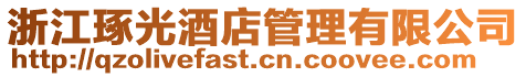 浙江琢光酒店管理有限公司