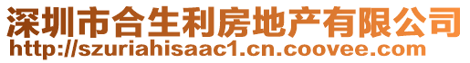 深圳市合生利房地產(chǎn)有限公司