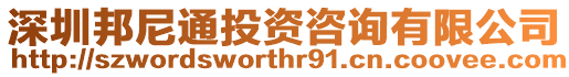 深圳邦尼通投資咨詢有限公司
