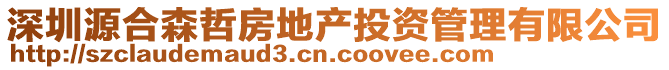 深圳源合森哲房地產投資管理有限公司