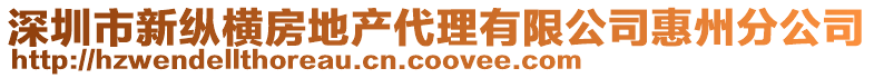 深圳市新縱橫房地產(chǎn)代理有限公司惠州分公司