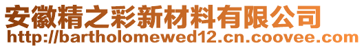 安徽精之彩新材料有限公司