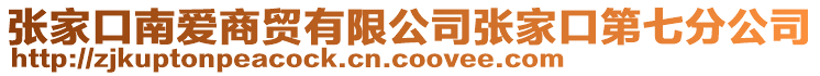 張家口南愛商貿有限公司張家口第七分公司